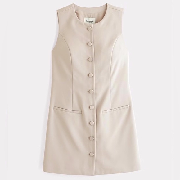 NEW Abercrombie & Fitch Mara high-neck vest dress - Picture 3 of 8